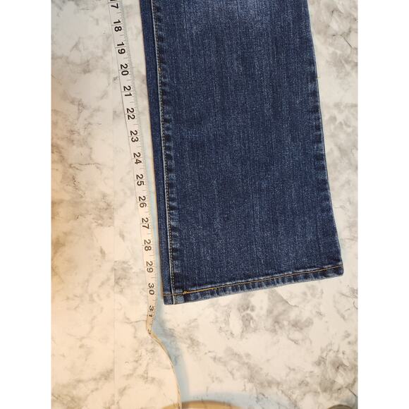 Levi's Strauss & Co Women's Blue Solid Mid Rise Cotton 515 Bootcut Jeans Size 10 - Picture 7 of 7